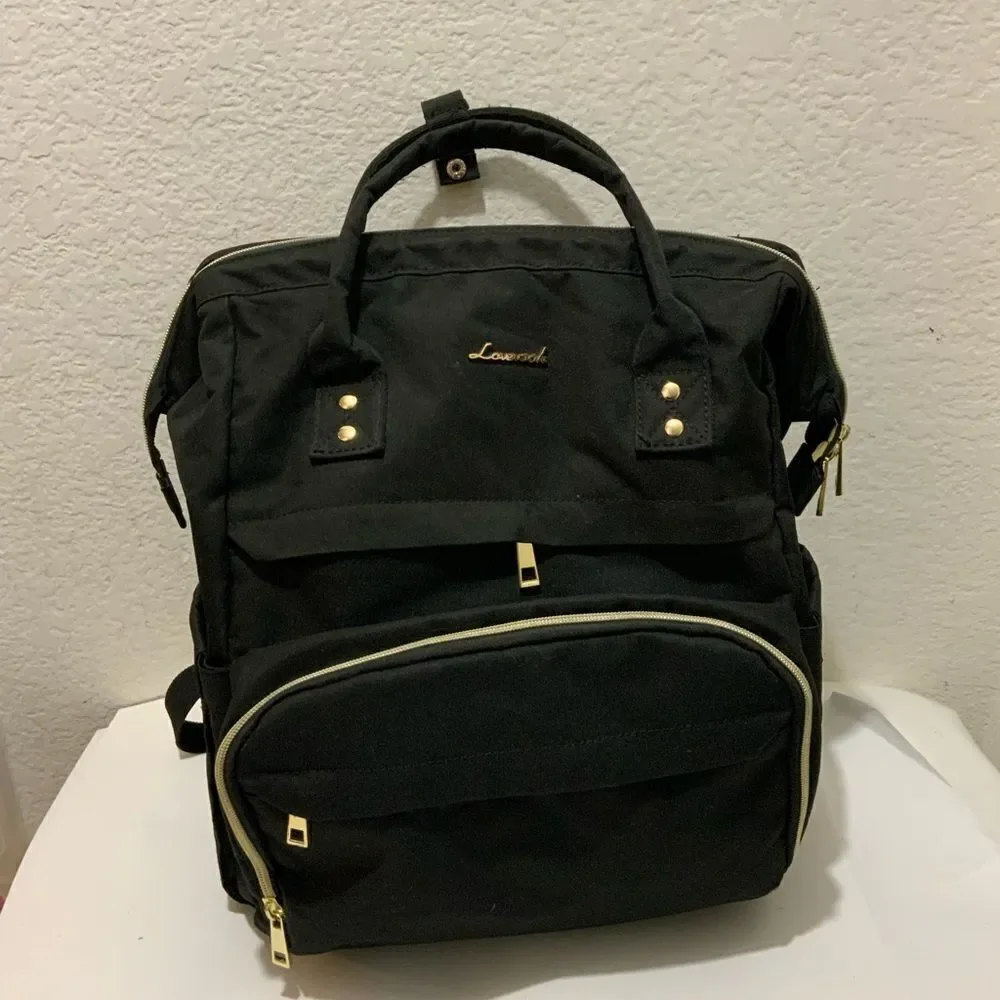 LOVEVOOK Laptop Backpack Women Teacher Nurse Bags, 15.6 inch, Black